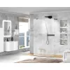 Душевая перегородка CEZARES LIBERTA-L-2-C-NERO, Цвет стекла: прозрачное, Цвет профиля: Черный, Выбрать размер: 100, изображение 2