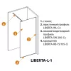 Душевая перегородка CEZARES LIBERTA-L-1-BR-Cr, Цвет стекла: бронза, Цвет профиля: Хром, Выбрать размер: 100, изображение 6