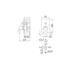 Встраиваемый смеситель для душа CEZARES PORTA-VDIM-NOP, изображение 2