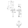Смеситель на раковину CEZARES PORTA-LS1-NOP, изображение 5