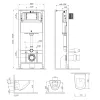 AM.PM  Inspire  V2.0 Подвесной комплект: унитаз, инсталляция , аксессуары, изображение 9