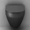 AM.PM Spirit V2.0 подвесной унитаз FlashClean с сиденьем микролифт, черн мат, изображение 7