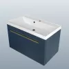 Тумба подвесная ACWEN МИРА 70/80/90 с раковиной Слим , темно-синий матовый, Выбрать размер: 80, Комплектация: с раковиной Слим 80, изображение 5