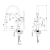 Смеситель Lemark Bronx LM3761GM для кухни с подключением к фильтру с питьевой водой, изображение 6
