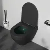 AM.PM Spirit V2.0 подвесной унитаз FlashClean с сиденьем микролифт, черн мат, изображение 3