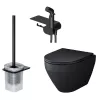 AM.PM Spirit V2.0 набор подвесной унитаз с гиг.душем, черный, изображение 5