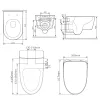 AM.PM  Func подвесной унитаз FlashClean c эл крышкой-биде со скрытой подводкой, изображение 13