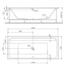 AM.PM Inspire V2.0 Ванна акриловая  A0, Выбрать размер: 180x80, изображение 13