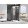 Душевой уголок ABBER Schwarzer Diamant трапеция, прозрачное / хром, Цвет стекла: прозрачное, Цвет профиля: Хром, Выбрать размер: 80х80, изображение 2