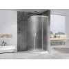 Душевой уголок ABBER Schwarzer Diamant  трапеция , матовое/хром, Цвет стекла: матовое, Цвет профиля: Хром, Выбрать размер: 80х80, изображение 2