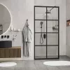 Душевая перегородка WasserKRAFT Glan, Цвет профиля: Черный, Выбрать размер: 90, изображение 2