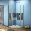 Душевые ограждения: Душевой уголок Good Door  FANTASY PNT-F-CH  с зеркальн. рисунком без поддона 1 в магазине Акватория