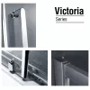 Душевой уголок Gemy Victoria S30181, Цвет стекла: прозрачное, Цвет профиля: Хром, Выбрать размер: 80х120, изображение 3