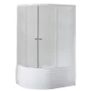 Душевые ограждения: Душевой угол Royal Bath RB 8120BK ассиметричный 1 в магазине Акватория