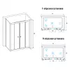 Душевой уголок RGW CL-43-1 (CL-10+Z-060-1), Выбрать размер: 1300х800, Цвет стекла: прозрачное, изображение 2