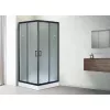 Душевой уголок Royal Bath RB HPD RB HP квадратный, Цвет стекла: матовое, Высота поддона: Низкий, Цвет профиля: Черный, Выбрать размер: 90x90, изображение 2
