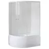 Душевые ограждения: Душевой угол Royal Bath RB 8120BK ассиметричный 1 в магазине Акватория