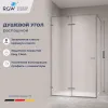Душевой уголок RGW SV-040Gr матовое/серый, Цвет стекла: матовое, Цвет профиля: Серый, Выбрать размер: 1200x800