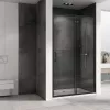 Душевая дверь ABBER Schwarzer Diamant прозрачное/черный/H-190см, Цвет стекла: прозрачное, Цвет профиля: Черный, Выбрать размер: 100, изображение 2