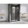 Душевая дверь ABBER Sonnenstrand прозрачное/черный складная, Цвет стекла: прозрачное, Цвет профиля: Черный, Выбрать размер: 90, изображение 2
