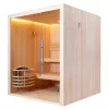 Финская сауна Frank 810 серия, 2 полки, кедр/липа, Выбрать размер: 140х140, Дерево : Липа, изображение 2