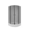 Душевое ограждение Triton ГРЭЙ А ПД31 низкий поддон, Цвет профиля: Белый, Тип поддона: Низкий, Выбрать размер: 90х90, изображение 2