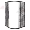Душевой уголок AvaCan HB 80/90/100/120, Цвет стекла: с рисунком, Цвет профиля: Черный, Выбрать размер: 80х80, изображение 3