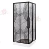 Душевой уголок AvaCan KB 80/100, Цвет стекла: с рисунком, Цвет профиля: Черный, Выбрать размер: 80-90х80-90, изображение 2
