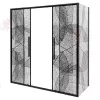 Душевой уголок AvaCan FB2  с рисунком/черный, Цвет стекла: с рисунком, Цвет профиля: Черный, Выбрать размер: 170-190х90, изображение 5
