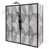 Душевой уголок AvaCan FB2  с рисунком/черный, Цвет стекла: с рисунком, Цвет профиля: Черный, Выбрать размер: 170-190х90, изображение 6