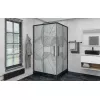 Душевой уголок AvaCan KB 80/100 MT, Цвет стекла: матовое с рисунком, Цвет профиля: Черный, Выбрать размер: 90х90, изображение 2