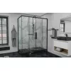Душевой уголок AvaCan FB2  с рисунком/черный, Цвет стекла: с рисунком, Цвет профиля: Черный, Выбрать размер: 170-190х90, изображение 2