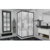 Душевой уголок AvaCan FB+SB матовое с рисунком/черный, Цвет стекла: матовое с рисунком, Цвет профиля: Черный, Выбрать размер: 120-140х80, изображение 2
