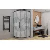 Душевой уголок AvaCan HB 80/90/100/120 MT, Цвет стекла: матовое с рисунком, Цвет профиля: Черный, Выбрать размер: 80х80, изображение 4