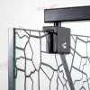 Душевая перегородка AvaCan MB100/110/120 MT, Цвет стекла: матовое с рисунком, Цвет профиля: Черный, Выбрать размер: 110, изображение 8