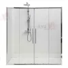 Душевая дверь в нишу AvaCan FC2, Цвет стекла: прозрачное, Цвет профиля: Хром, Выбрать размер: 190-210, изображение 4