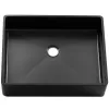 Раковина D4837B Castle MELANA ProfLine 1,2 мм черная накладная, Сифон, донный клапан, Выбрать цвет: Черный, изображение 3