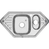 Мойка 9550C MELANA 0,8/180 1,5-я чаша врезная  с сифоном, изображение 2