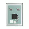 Зеркало с LED-подсветкой MELANA-6080 , 80х60см, изображение 4