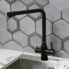 Смесители: Смеситель д/кухни MELANA -610304PVD-B Stello,графит,нерж.сталь,с переключателем на фильтр,однорыч. 1 в магазине Акватория