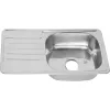 Мойка 7642 U MELANA 0,6/0,8/160 врезная  с сифоном, Внешний вид: толщина 0,6, изображение 2