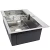 Мойка H6545 MELANA ProfLine 3,0/200 САТИН врезная  с коландером, изображение 6