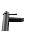 Смеситель д/ум MELANA-610102PVD-B Tondo нерж.сталь, однорычажный, графит, Выбрать цвет: Оружейная сталь, изображение 7