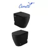 Унитаз Ceruttispa CT10199 SELLA Pulse MB приставной с функцией импульсного смыва, безободковый, чёрный матовый, Выбрать цвет: Черный матовый, изображение 4