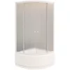 Душевой уголок ZF90 PARLY с поддоном, Цвет стекла: матовое, Высота поддона: Высокий, Цвет профиля: Белый, Выбрать размер: 90х90, изображение 5