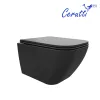 УнитазCeruttispa  MIMI Aria MB CT8920 подвесной безободковый черный матовый, изображение 4