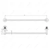 Штанга для полотенец MELANA сатин хром MLN-867001, изображение 2