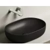 Умывальник чаша Ceramica Nova накладная овальная (цвет Черный Матовый) Element 600*415*135мм, Выбрать цвет: Черный, изображение 3