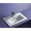 Раковина врезная прямоугольная CeramaLux YJ-803, Выбрать размер: 50, изображение 2