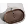 Умывальник чаша Ceramica Nova накладная овальная (цвет Темно-Коричневый Матовый) Element 608*385*122мм, Выбрать цвет: Коричневый, изображение 2